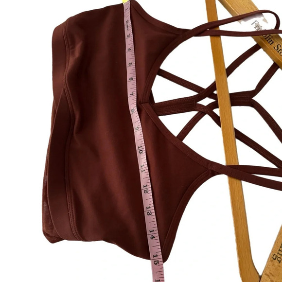 All In Motion Autumn Brown Sports Bra Workout Stretchy Bralette Sz Medium - Picture 5 of 9